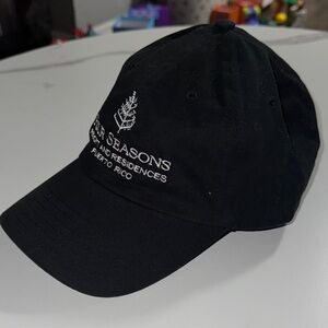 Black Embroidered Cap